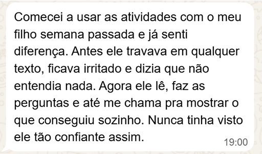 Evolução na aprendizagem